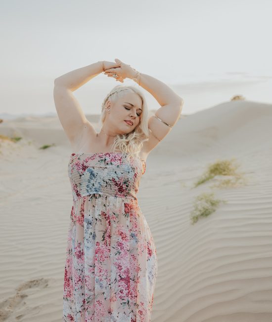 goddess shoot in the sand dunes